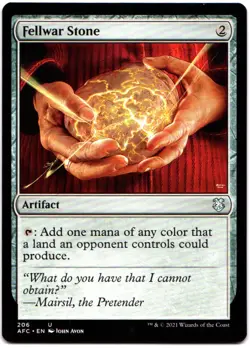 FELLWAR STONE 206 MAGIC THE GATHERING COMMANDER ADVENTURES IN THE FORGOTTEN REAL - Image 1