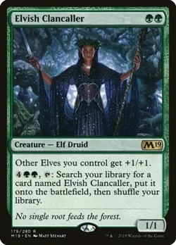 2x Elvish Clancaller Core Set 2019 LP MTG - Image 1