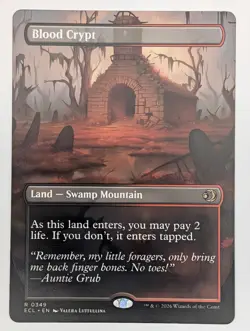 (Normal) Blood Crypt (Borderless) (349) Lorwyn Eclipsed Mtg NM - Image 1