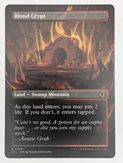 (Normal) Blood Crypt (Borderless) (349) Lorwyn Eclipsed Mtg NM - Image 2