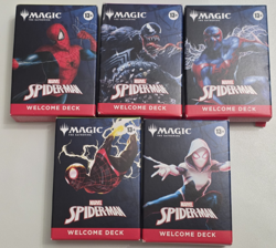 SDCC 2025 Magic The Gathering MTG Spider-Man Complete Welcome Deck Set Of 5! NEW - Image 1