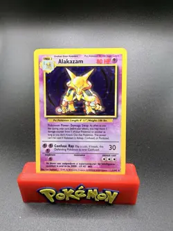1999 Pokemon Base Set NM/Mint Alakazam Holo Rare 1/102 See Photos - Image 1