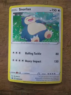 SNORLAX 🌀SWIRL🌀 SWSH032 (Holo) Black Star Promo 2020 Pokemon TGC - NM - Image 3