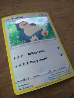 SNORLAX 🌀SWIRL🌀 SWSH032 (Holo) Black Star Promo 2020 Pokemon TGC - NM - Image 4