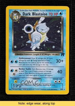 Dark Blastoise Holo Pokemon Team Rocket #3 2000 READ - Image 1
