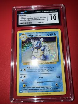 CGC Gem Mint 10 Pokemon TCG Wartortle Classic Collection 002/034 ENGLISH - Image 1