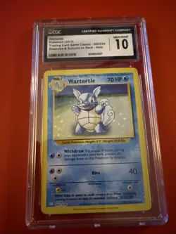 CGC Gem Mint 10 Pokemon TCG Wartortle Classic Collection 002/034 ENGLISH - Image 2