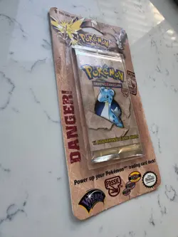 Pokemon Fossil Blister Pack Lapras Artwork 1999 WOTC Factory Sealed - Image 2