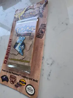 Pokemon Fossil Blister Pack Lapras Artwork 1999 WOTC Factory Sealed - Image 3