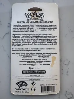Pokemon Fossil Blister Pack Lapras Artwork 1999 WOTC Factory Sealed - Image 4