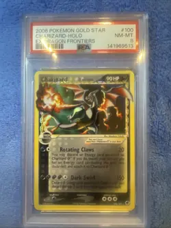 Pokemon PSA 8 Gold Star Charizard Ex Dragons Frontiers New Cert - Image 1