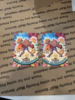 Topps Pokemon Hitmonchan #107 1999 TV Animation Edition Non Holo Blue Logo - Image 1