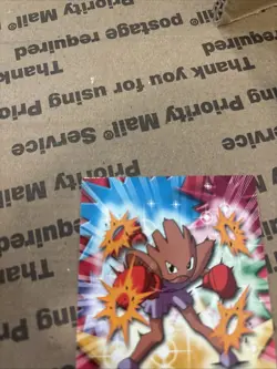 Topps Pokemon Hitmonchan #107 1999 TV Animation Edition Non Holo Blue Logo - Image 3