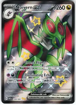 Noivern ex - 220/091 Pokemon SV: Paldean Fates Holo Shiny Ultra Rare NM - Image 1