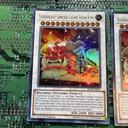 Superheavy Samurai Steam Train King BLLR-EN011 Ultra Rare 1st Edition Yugioh 2 - Image 2
