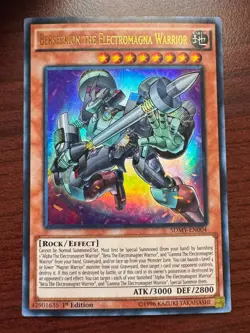 Yugioh Berserkion the Electromagna Warrior SDMY-EN004 Ultra Rare - NM - Image 1