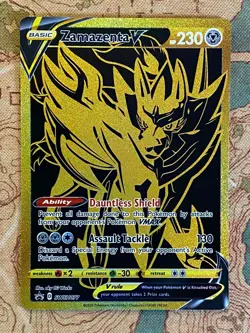 Pokemon TCG - Zacian V SWSH076 & Zamazenta V SWSH077 Black & Gold Promos NM - Image 4