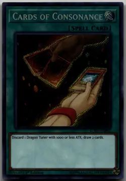 Cards of Consonance Secret Rare Legendary Collection Kaiba LCKC-EN092 LP - Image 1