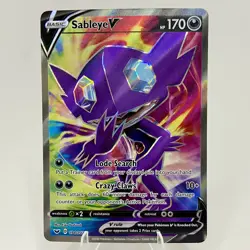 Sableye V 194/202 Full Art SWSH01: Sword & Shield Base Set Pokemon Card NM - Image 1