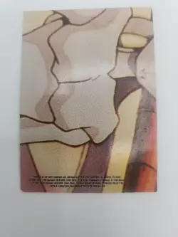 Pikachu Sticker Card - Topps Pokemon The First Movie Blue Label First Printing - Image 2