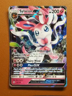 Sylveon GX 92/145 - Ultra Rare Holo - Guardians Rising - NM Pokemon Card TCG - Image 1