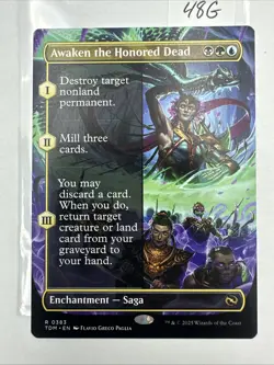 MTG Awaken the Honored Dead - Borderless, Tarkir: Dragonstorm,NM - Image 2