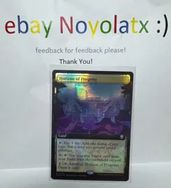 1x RIPPLE FOIL NM MTG Horizon of Progress (Extended Art) - M3C - Image 1