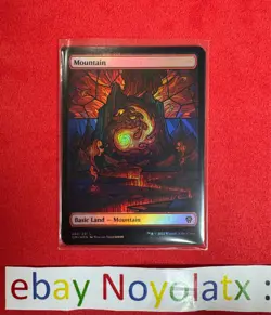 1x FOIL NM MTG Mountain (Showcase) - Dominaria United - Image 1