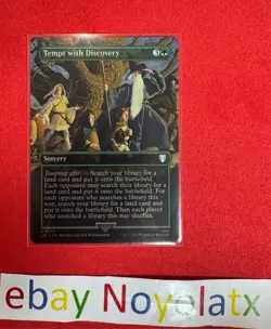 1x FOIL NM MTG Tempt with Discovery (Borderless) - LTC - Image 1