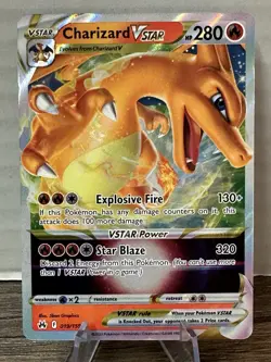 Pokemon TCG - Charizard VSTAR 019/159 - Crown Zenith Ultra Rare Holo - Image 1