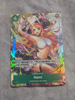 One Piece The Azure Sea's Seven Nami OP14-031 Alternate Alt Art NM - Image 1