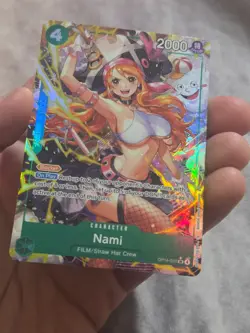One Piece The Azure Sea's Seven Nami OP14-031 Alternate Alt Art NM - Image 2