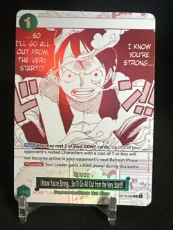 • Monkey.D.Luffy • OP13-040 Carrying On His Will Holo Foil One Piece TCG - Image 1