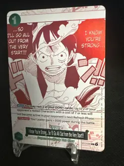 • Monkey.D.Luffy • OP13-040 Carrying On His Will Holo Foil One Piece TCG - Image 2