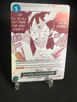 • Monkey.D.Luffy • OP13-040 Carrying On His Will Holo Foil One Piece TCG - Image 3