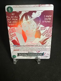 • Monkey.D.Luffy • OP13-040 Carrying On His Will Holo Foil One Piece TCG - Image 4