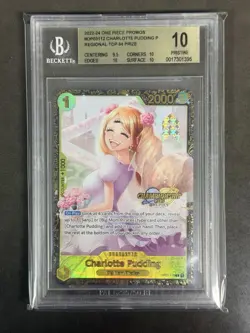2022 One Piece Promos Regional Top 64 Prize Charlotte Pudding BGS 10 - Image 1