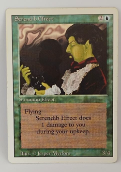 Vintage Serendib Efreet MTG Card Magic the Gathering - Image 1