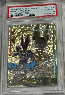 Dragon Ball Fusion World PSA10 Ve Trading Card Parallel Rare Promo Edition✨✨ - Image 1