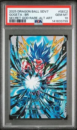 PSA 10 Gogeta BR SDV7-SEC2 2025 Dragon Ball Super Divers Card Japanese - Image 1