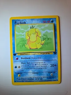 Pokemon TCG Team Rocket #65/82 Psyduck 1st Edition Card - Image 1
