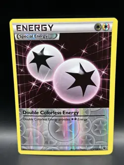 Reverse Holo Double Colorless Energy 114/124 - Pokemon Fates Collide Card - NM - Image 1