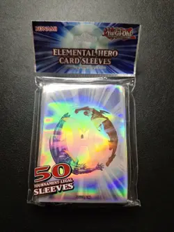 Yu-Gi-Oh! Elemental Hero Card Sleeves (50-pack) New Sealed - Image 1