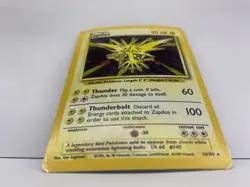 Zapdos 16/102 Holo Base Set - Pokemon Card - LP - Image 2