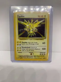 Zapdos 16/102 Holo Base Set - Pokemon Card - LP - Image 5