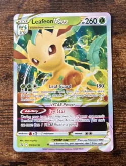 Leafeon VSTAR SWSH195 Pokemon Sword & Shield Promo Ultra Rare Holo Card NM - Image 1