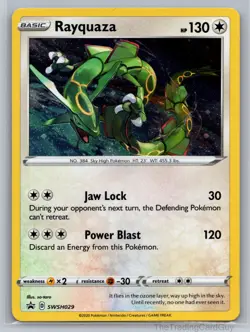 Rayquaza - Promo SWSH: Sword & Shield Promo Cards Holo SWSH029 NM - Image 1