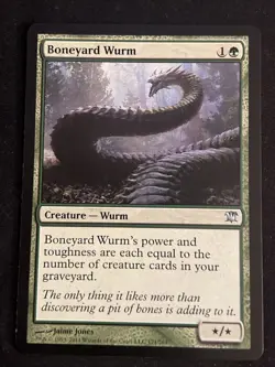 1x Boneyard Wurm (171) Innistrad LP MTG Magic the Gathering x1 MKE - Image 1
