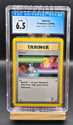 Pokemon Switch 2000 Base Set 2 CGC 6.5 - Image 1