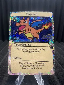 Flapazard (Charizard) - Pack Hit Holo - First Print PokeDoodly Fan Art - Pokemon - Image 1